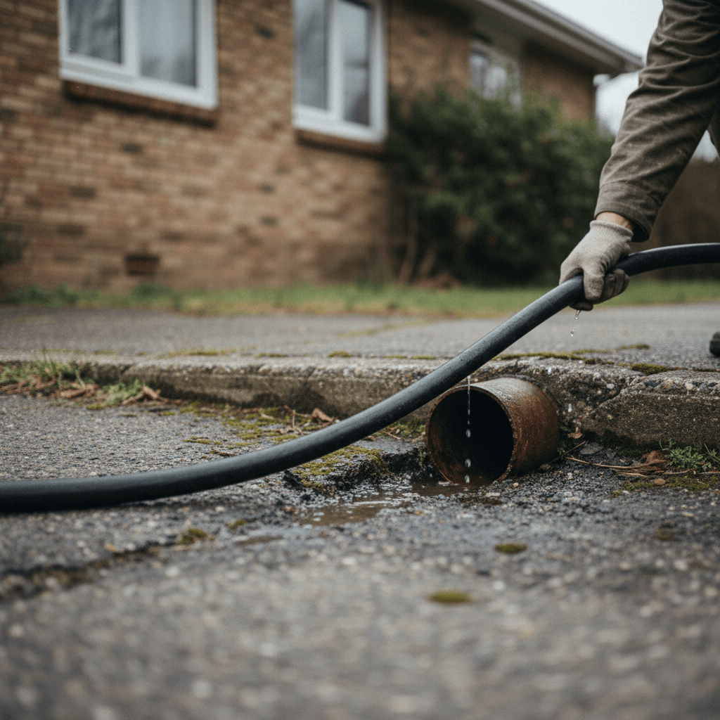 Hochdruckspülung Ausrüstung Schlauch in Abwasserrohr